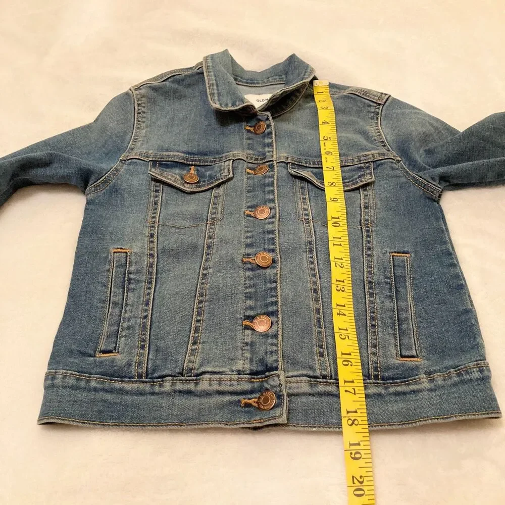 Old Navy Boys/Girls Medium Wash Denim Jacket Size L (10-12) EUC